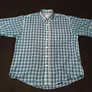 VTG Windridge plaid Pattern  Large Button Down Shirt Grunge 80s check